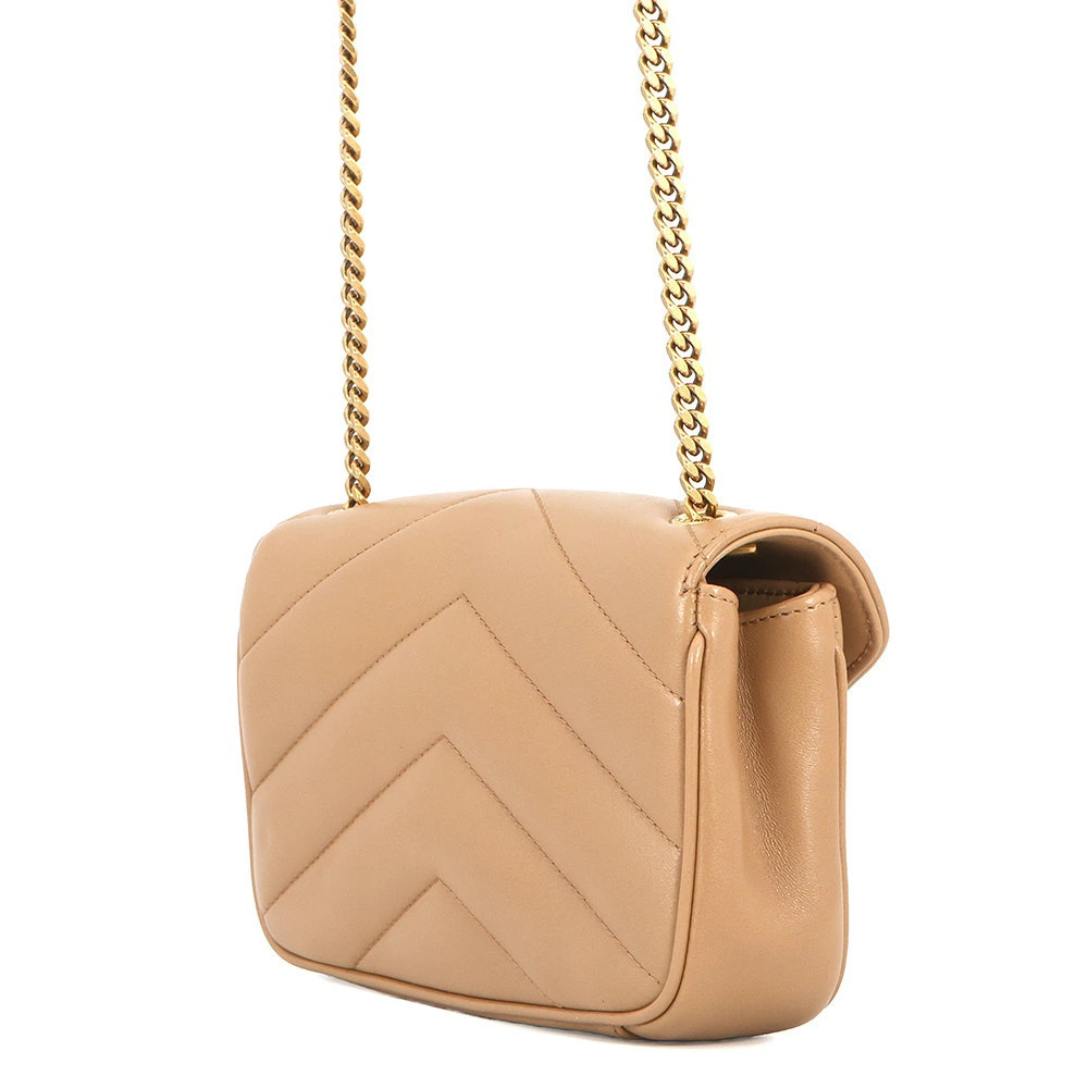 Saint Laurent Bag Lulu Paris Chain Toy Lambskin Shoulder Black